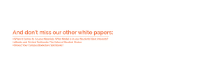 Don't miss our white papers